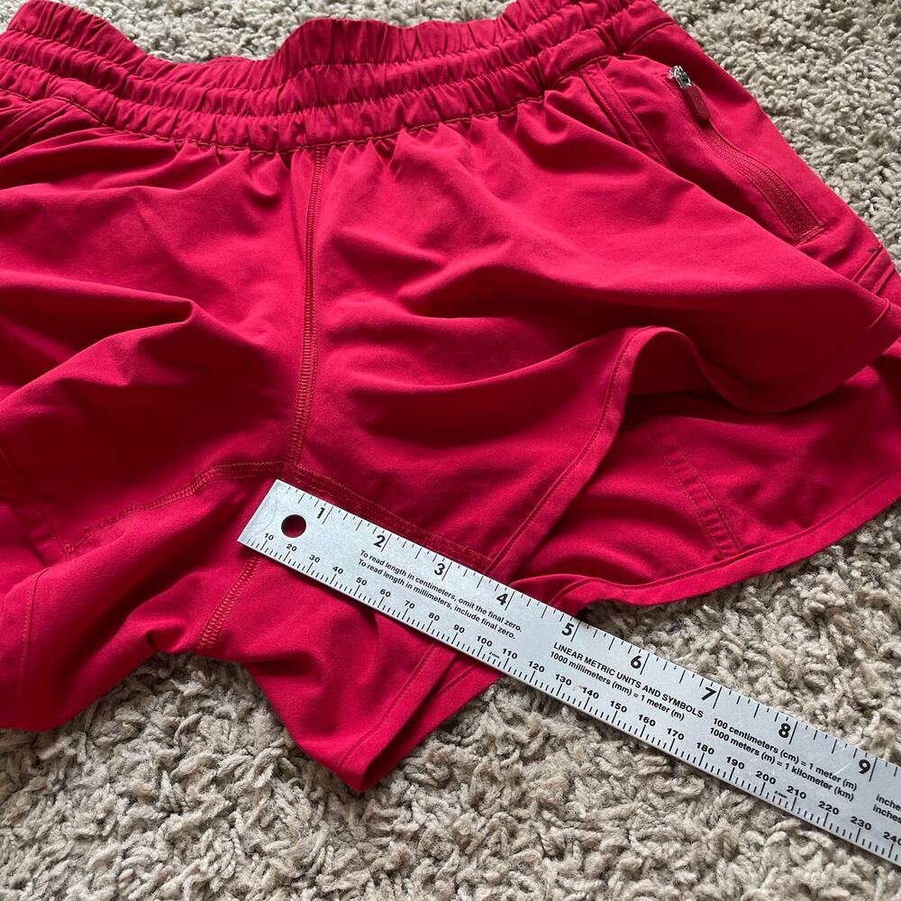 Lululemon Tracker Short V *4" in Red Lined size 8 - Picture 12 of 14
